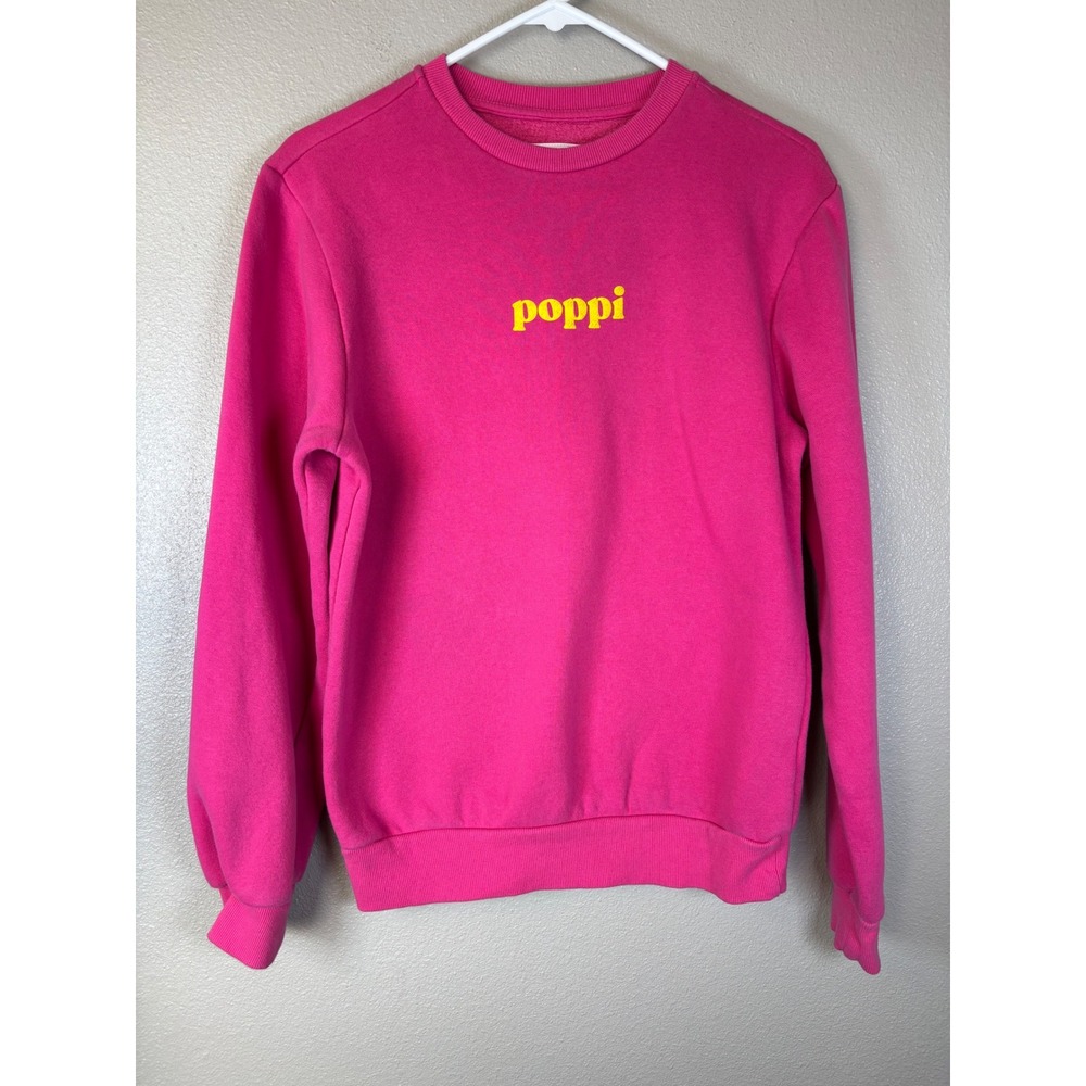 Poppi x Target Hot Pink Iconic Flavor Forever Sweatshirt XXS Pink Yellow Graphic